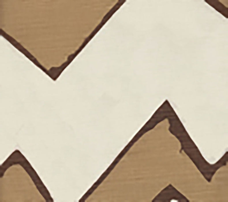 Alan Campbell Montecito Zig Zag Mocha Fabric Sample AC260-11