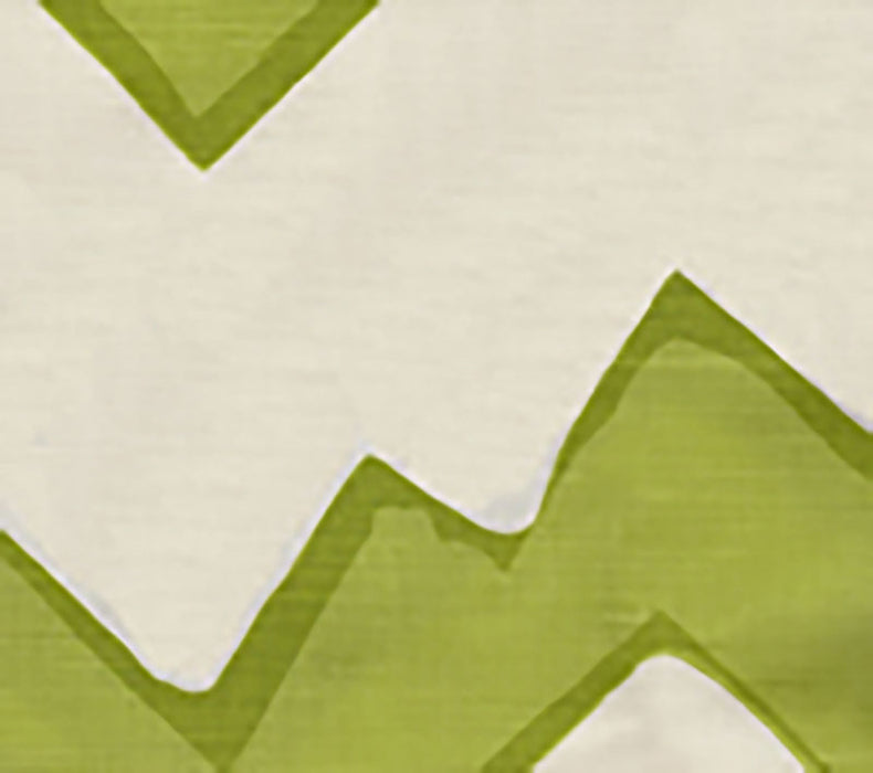 Alan Campbell Montecito Zig Zag Chartreuse Fabric Sample AC260-09