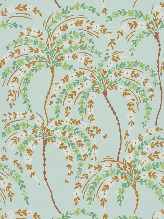 Pierre Frey La Palmeraie Celadon Wallpaper Sample FP858003