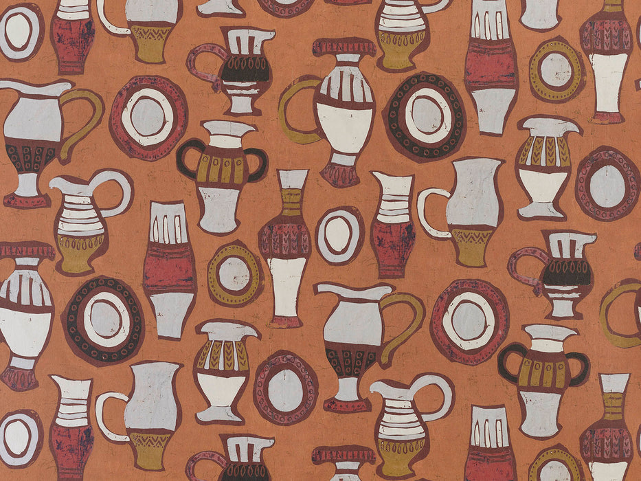 Pierre Frey Les Poteries Ocre Wallpaper Sample FP788003