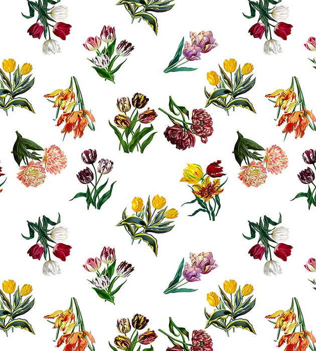 Nicolette Mayer Etudes De Fleurs Brights Fabric Sample N4 0001ETUD