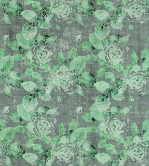 Nicolette Mayer Rose Trellis Charcoal Green Fabric Sample N4 0003ROSE