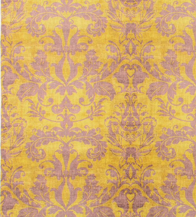 Nicolette Mayer Palace Damask Citron Fabric N4 0004PALA