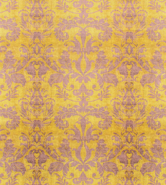 Nicolette Mayer Palace Damask Citron Fabric N4 0004PALA