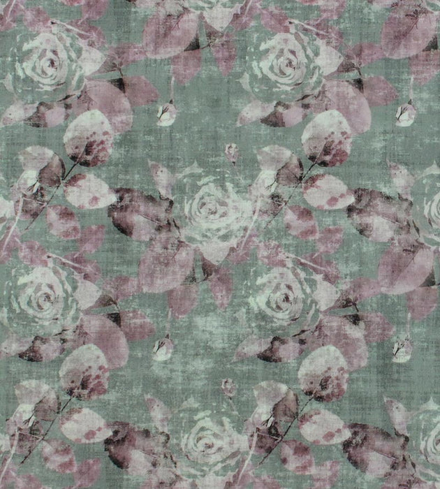 Nicolette Mayer Rose Trellis Charcoal Pink Fabric Sample N4 0004ROSE