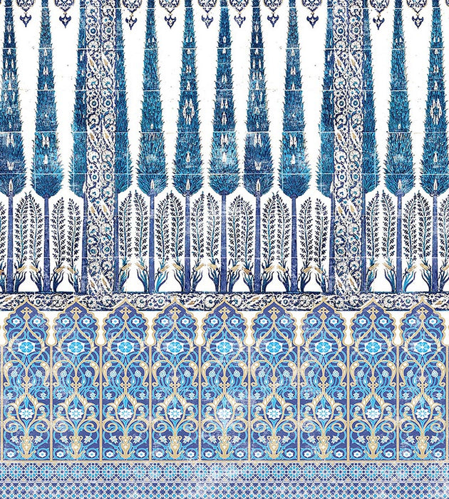 Nicolette Mayer Topkapi Garden Cotton Garden Classic Fabric Sample N4 1014TO1C