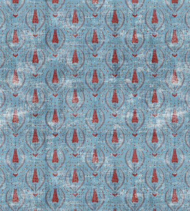 Nicolette Mayer Byzantine - Sheer Jewel Blue Fabric Sample N4 1021BY10