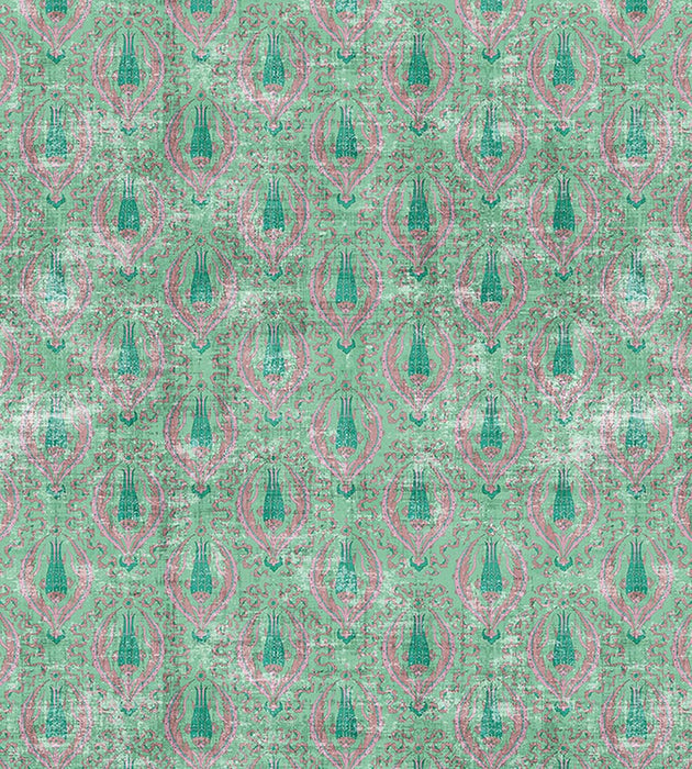 Nicolette Mayer Byzantine - Sheer Jewel Green Fabric Sample N4 1023BY10