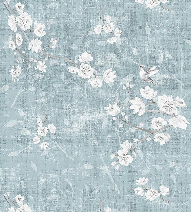 Nicolette Mayer Blossom Fantasia - Sheer Slate Fabric N4 1041BL10