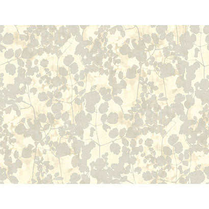 York Pressed Leaves Beige Wallpaper NA0519