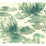 York Water Lily Green Wallpaper NA0526