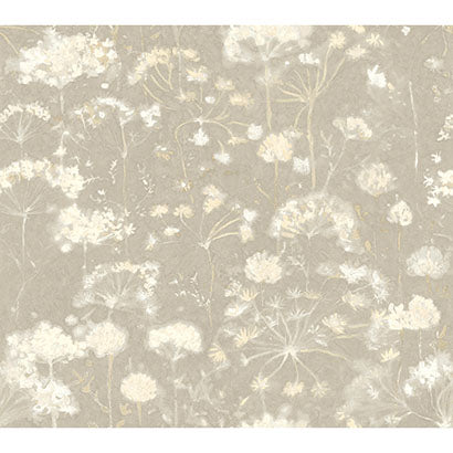 York Botanical Fantasy Light Grey Sample NA0540