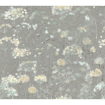 York Botanical Fantasy Grey Wallpaper NA0541