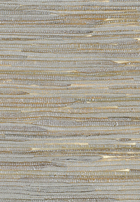 Seabrook Designs Java Grass Metallic Silver, Off White Wallpaper NA205