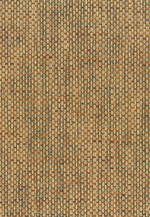 Seabrook Designs Paperweave Brown, Green Wallpaper NA502