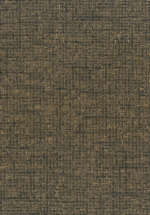 Seabrook Designs Paperweave Brown Wallpaper Sample NA512