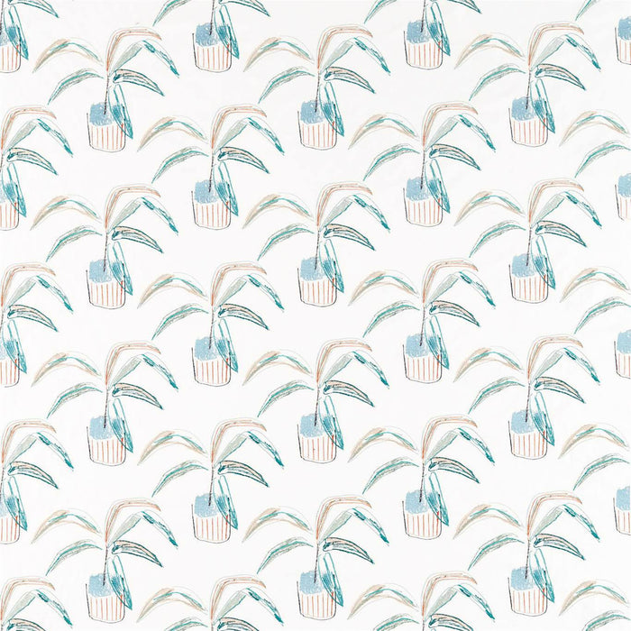 Scion Crassula Marine/Tangerine/Mint 132861 Fabric Sample NABS132861