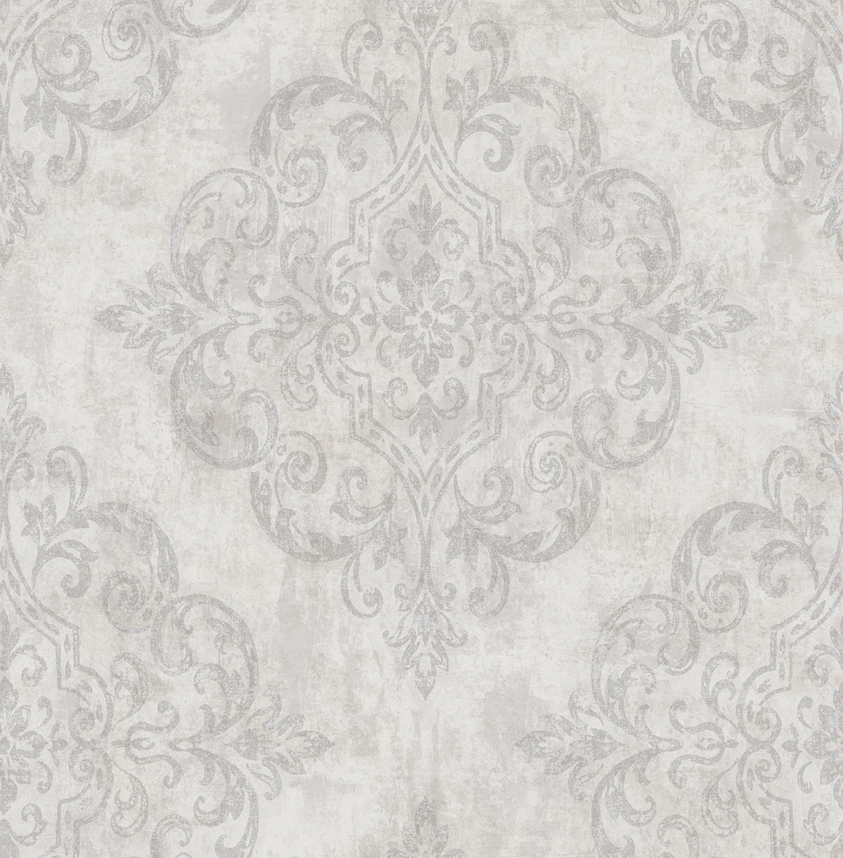 Seabrook Designs Atelier Gray, Metallic Gold, And Off-white Wallpaper NE50308