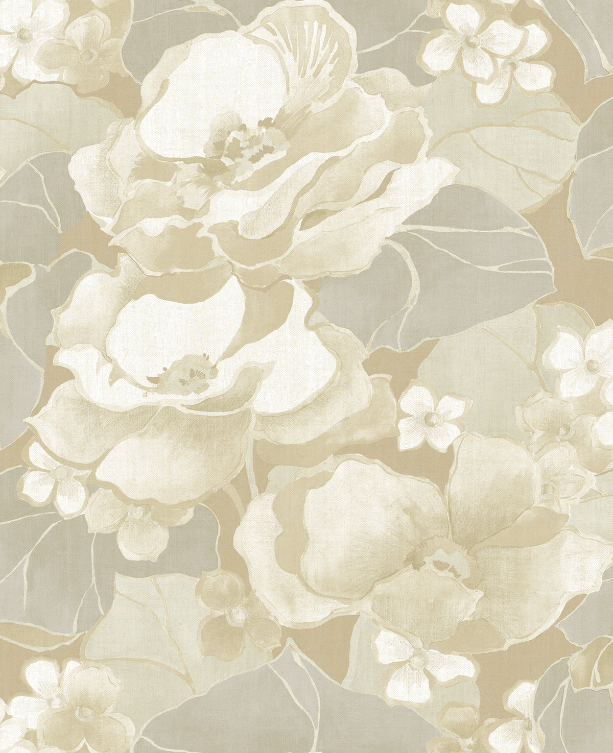 Seabrook Designs Adorn Light Tan And Off-white Wallpaper NE50505