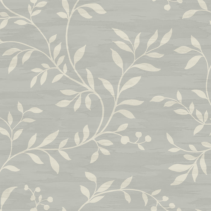 Seabrook Designs Couture Metallic Silver And Off-white Wallpaper Sample NE50808