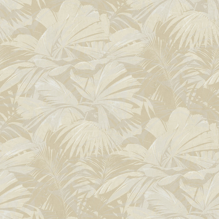 Seabrook Designs Masquerade Metallic Gold And Off-white Wallpaper Sample NE51305