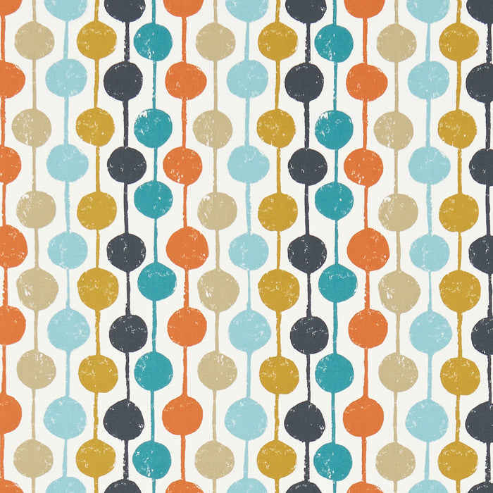 Scion Taimi Sulphur/Tangerine/Kingfisher 120363 Fabric Sample NFIK120363