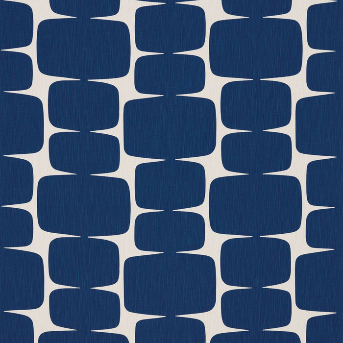 Scion Lohko Indigo/Jasmine 120488 Fabric Sample NLOH120488