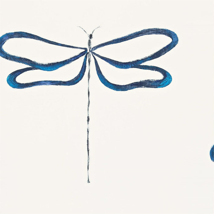 Scion Dragonfly Indigo/Peacock/Chalk 110246 Wallpaper Sample NMEL110246