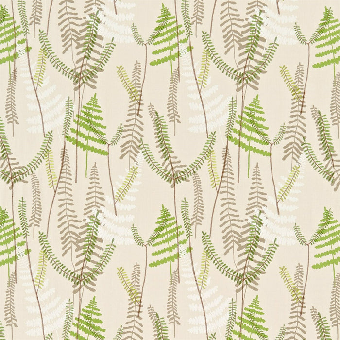 Scion Athyrium Hessian/Apple/Pebble 130352 Fabric Sample NMEL130352