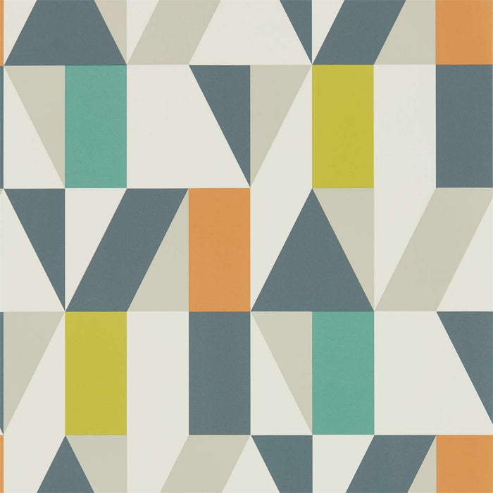 Scion Nuevo Citrus/Paprika/Forest 111829 Wallpaper Sample NNUE111829