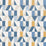 Scion Nuevo Indigo/Slate/Satsuma 120709 Fabric Sample NNUE120709