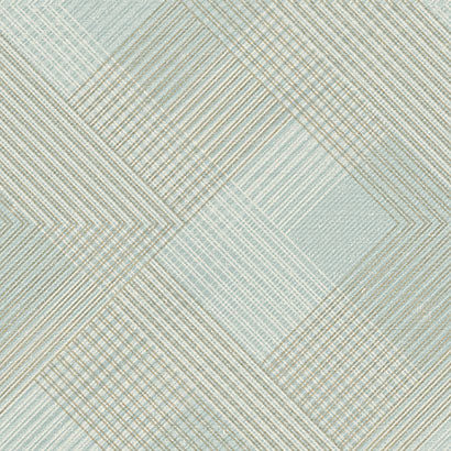 York Scandia Plaid Blue Metallic Wallpaper NR1535