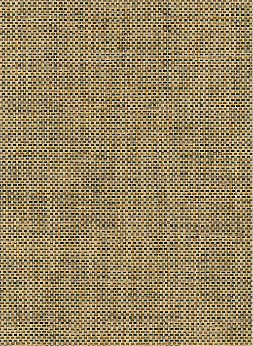 Seabrook Designs Paperweave Black, Tan Wallpaper Sample NR200X