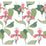 York Lady Slipper Coral & Green Wallpaper NV5525