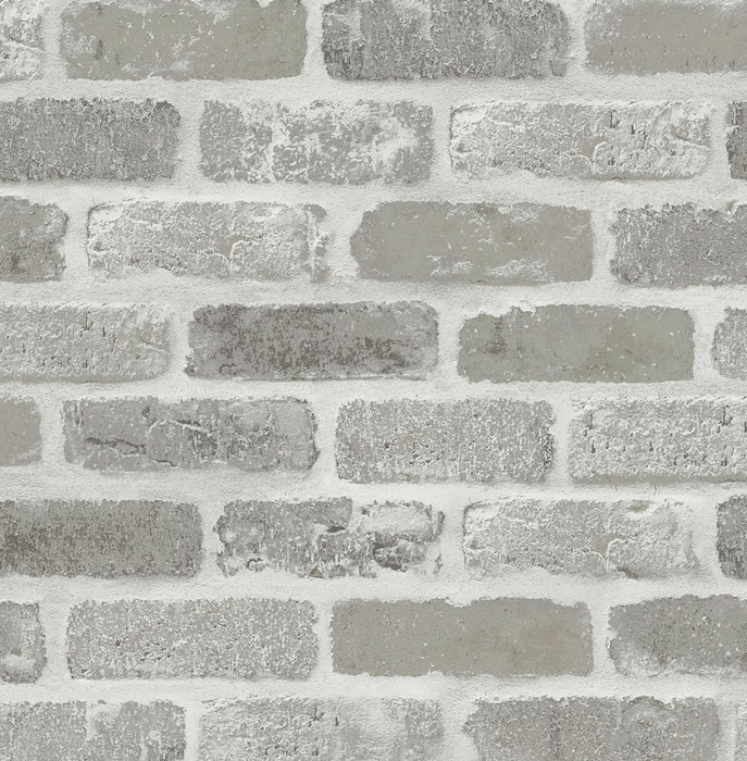 NextWall Washed Brick Pumice Stone Wallpaper Sample NW30508