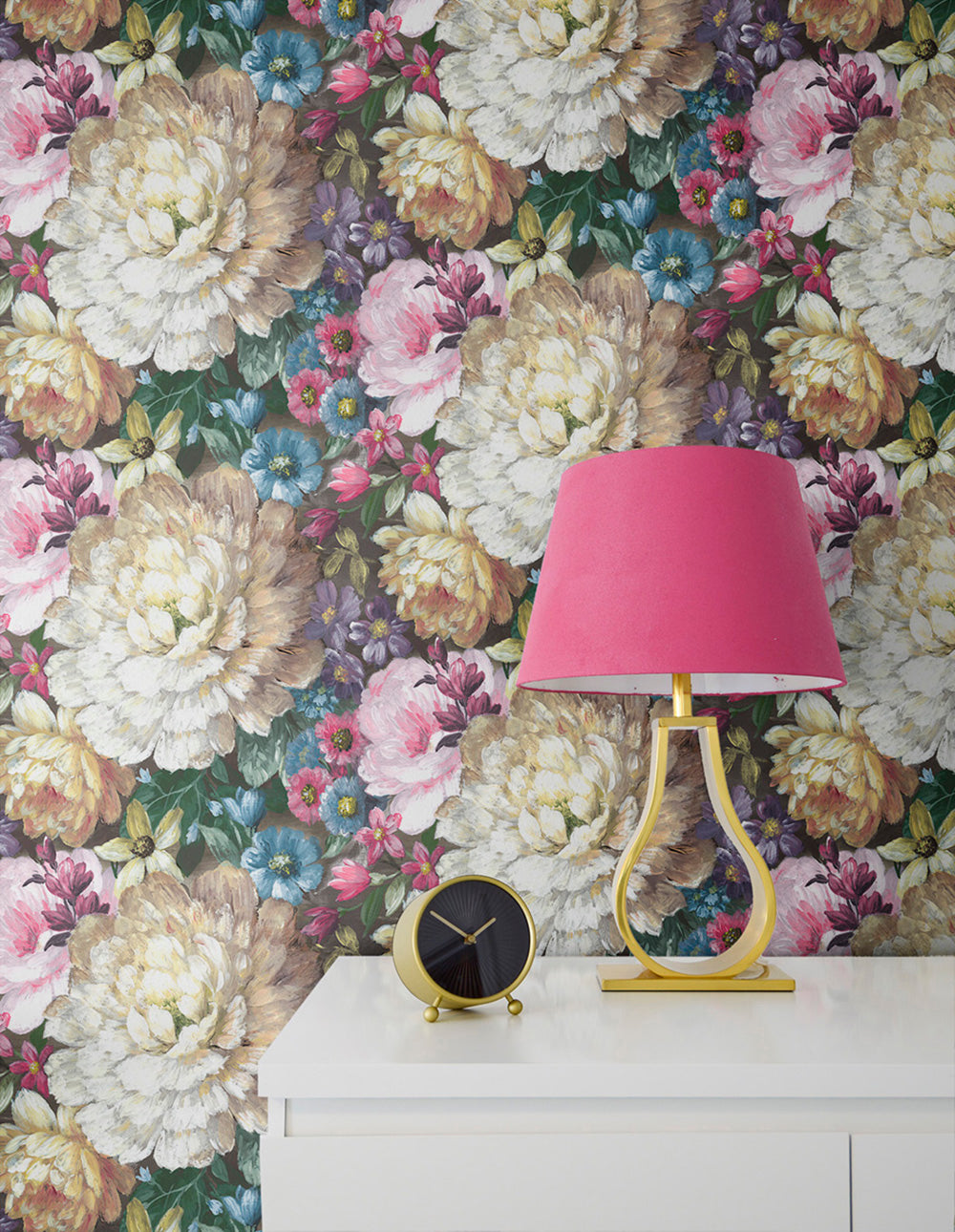 NextWall Blooming Floral Multicolored Wallpaper NW32700