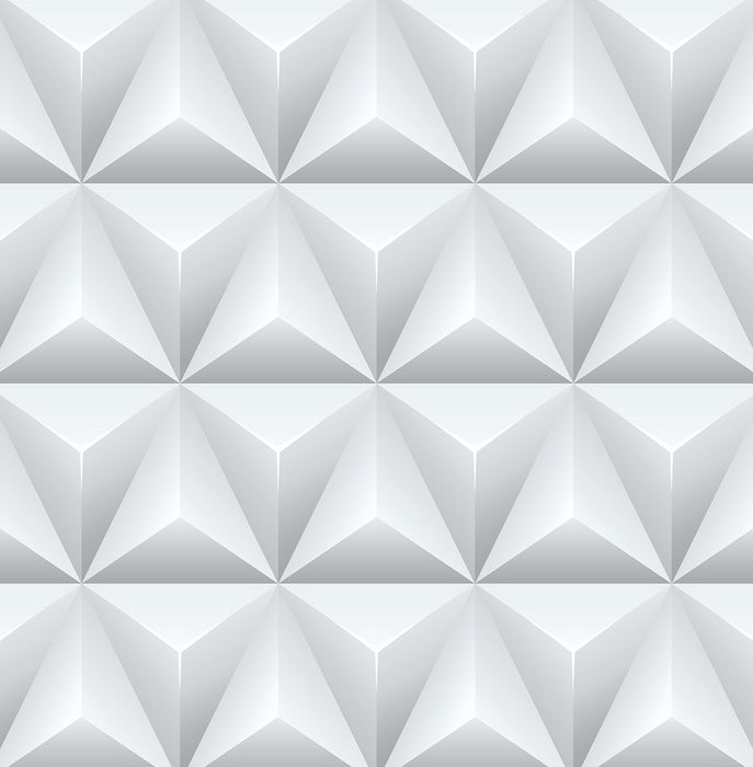 NextWall Triangle Origami Gray Wallpaper NW32800