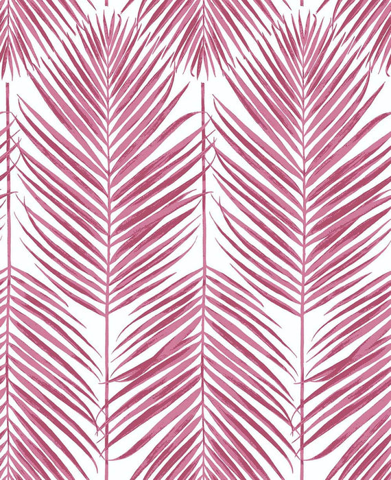 NextWall Paradise Palm Cerise Pink Wallpaper Sample NW33001