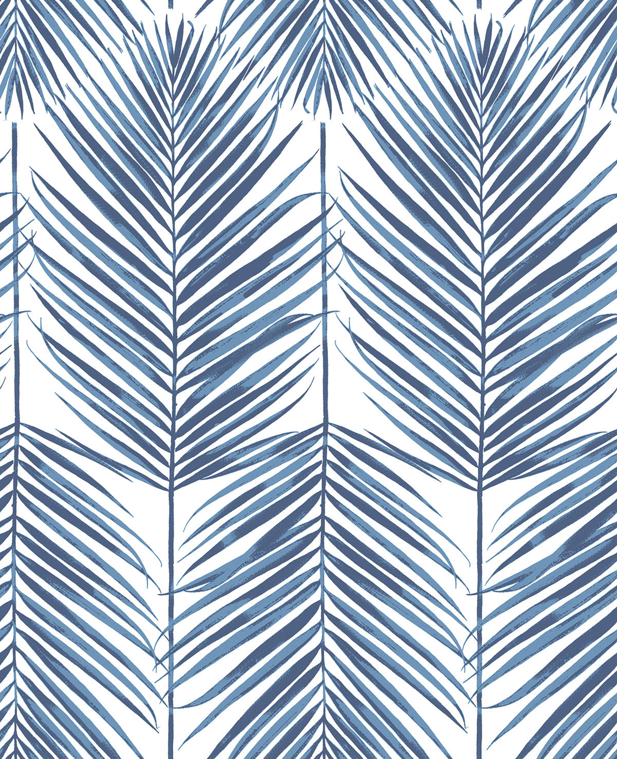 NextWall Paradise Palm Coastal Blue Wallpaper NW33002