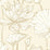 NextWall Lotus Floral Metallic Gold & Cream Wallpaper Sample NW33105