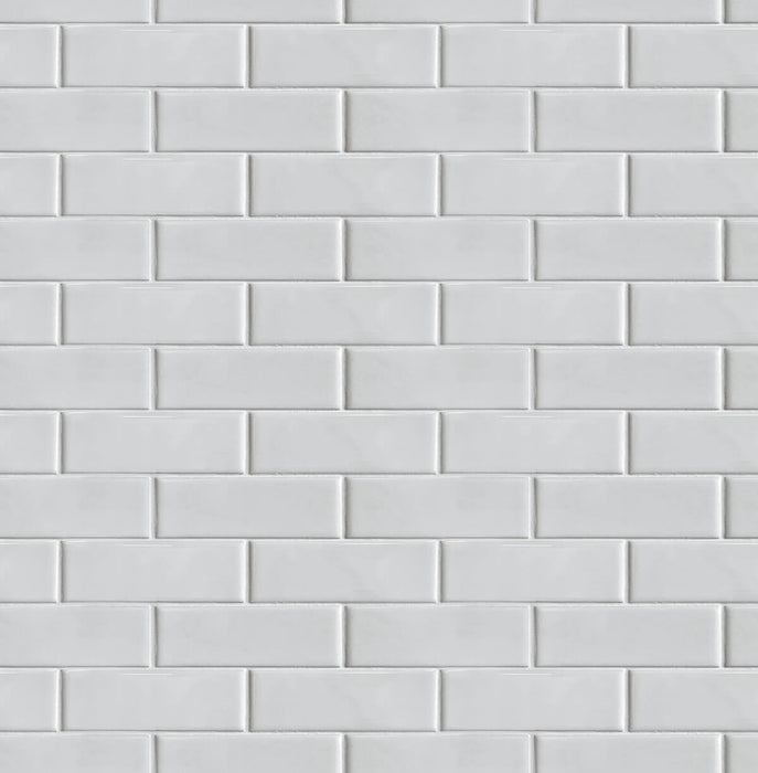 NextWall Subway Tile Ivory Wallpaper Sample NW34000