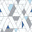 NextWall Kaleidoscope Blue & Gray Wallpaper NW34702