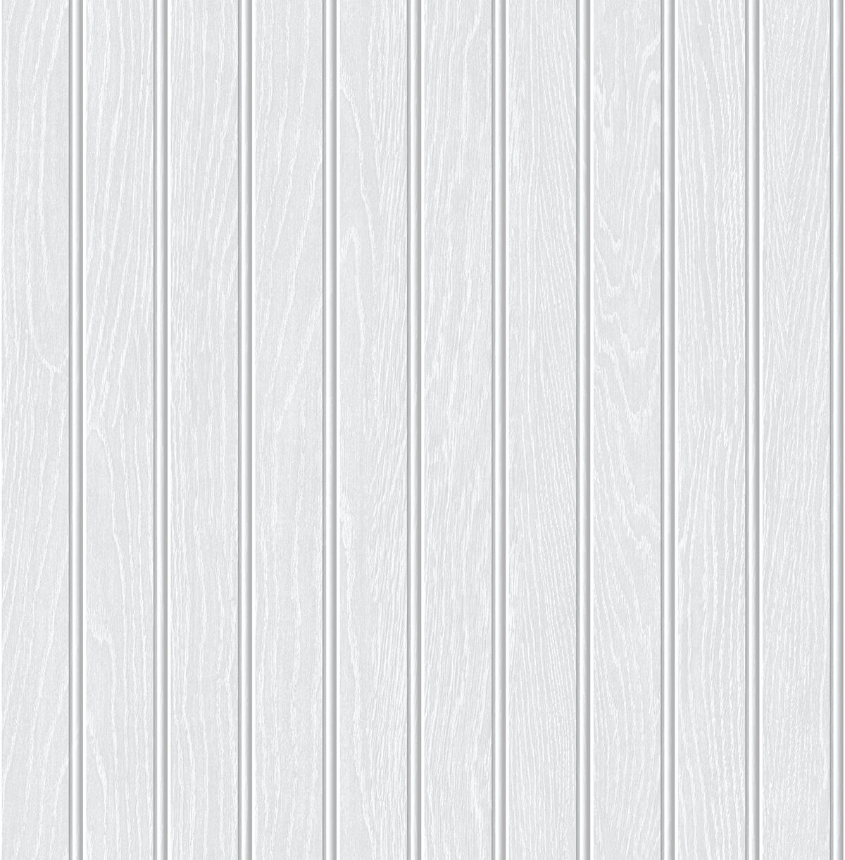 NextWall Beadboard Off-white & Pearl Gray Wallpaper NW35800