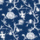 NextWall Chinoiserie Silhouette Navy Blue Wallpaper NW36602