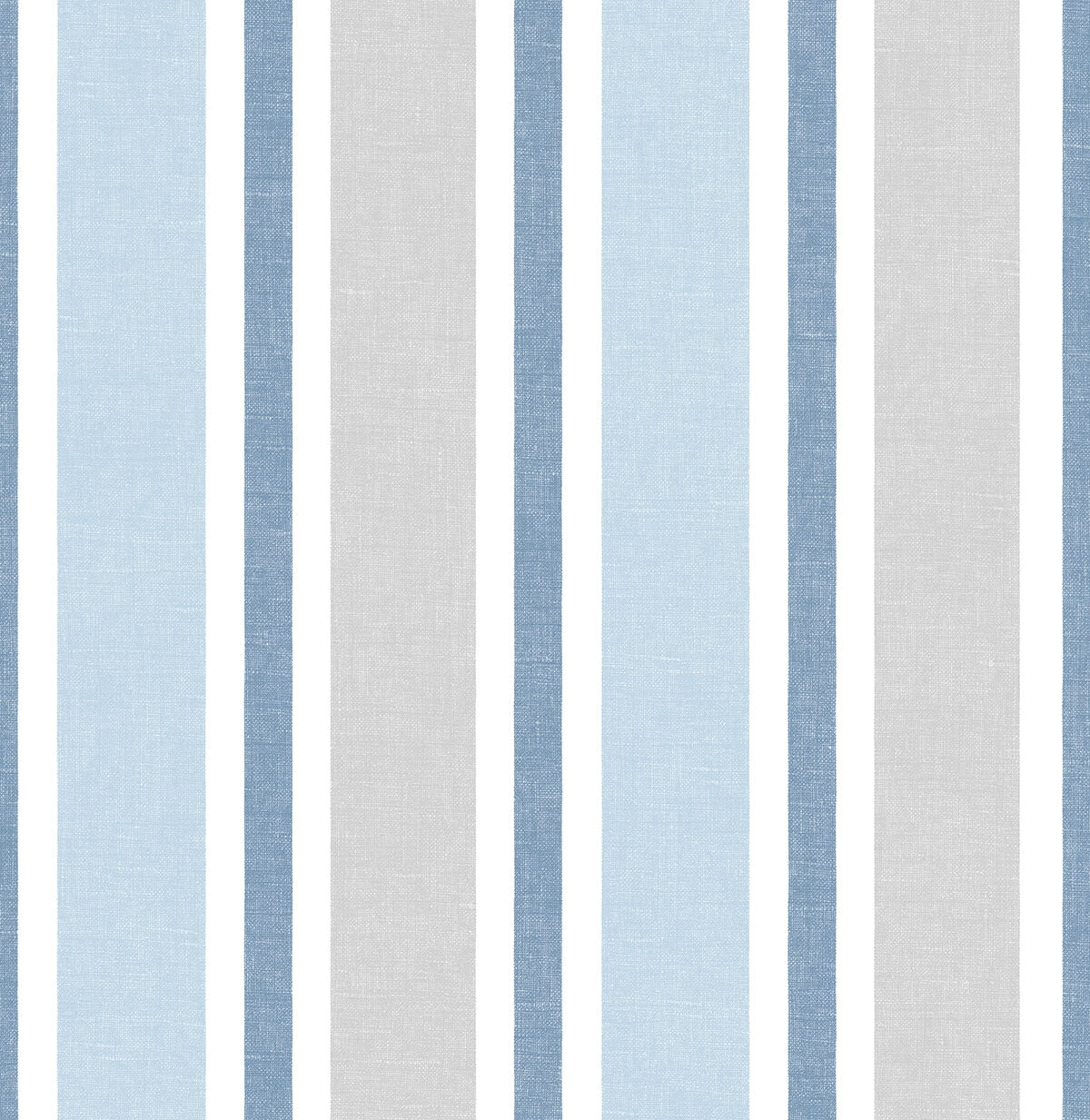 NextWall Linen Cut Stripe Bluebird & Carrara Wallpaper NW37002