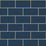 NextWall Retro Subway Tile Navy Blue Wallpaper Sample NW37602