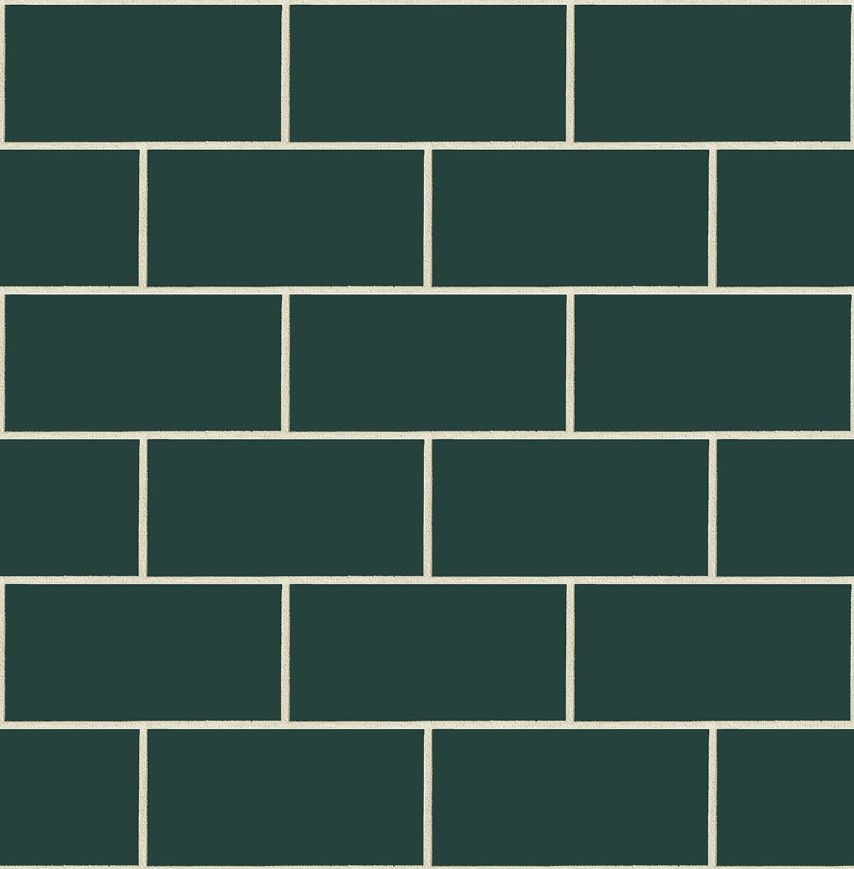 NextWall Retro Subway Tile Evergeen Wallpaper NW37604