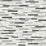 NextWall Faux Mosaic Strip Tile Wrought Iron & Gray Wallpaper Sample NW38410