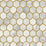 NextWall Inlay Hexagon Alaska Grey & Metallic Gold Wallpaper Sample NW38605