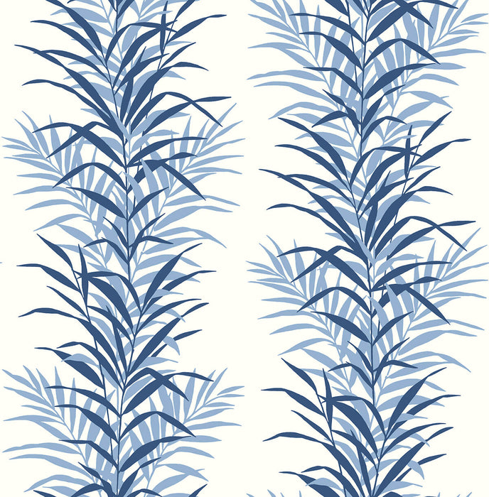 NextWall Leaf Stripe Carolina Blue Wallpaper NW39102